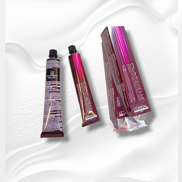 L'Oreal Professionnel DIARichesse 2 Tubes Ammonia-Free 6.55/6RvRv Wild M… - Picture 9 of 16